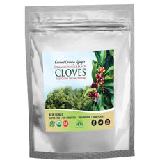 Organic Whole Cloves Fair Trade in Mylar Bag w/ E-Book of Secrets of Cloves and Gourmet Recipes