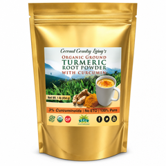 1 lb Turmeric Root Powder Raw Spice with Curcumin - Turmeric for Beauty, Health, & Cooking