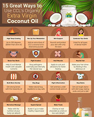 Organic Coconut Oil, Extra Virgin Unrefined Cold-Pressed, 2 Pack of 16.91 oz for Cooking, Hair and Skin Lotion