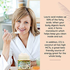 Organic Coconut Oil, Extra Virgin Unrefined Cold-Pressed, 2 Pack of 16.91 oz for Cooking, Hair and Skin Lotion