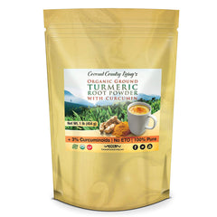 Organic Turmeric Root Powder Raw Spice with Curcumin