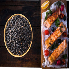 Organic Black Peppercorns (Whole Pepper), Fairtrade Packed Fresh w/E-Book