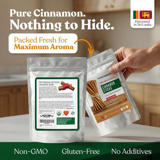 Organic Ceylon Cinnamon Sticks