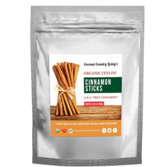 Organic Ceylon Cinnamon Powder, True Cinnamon from Sri Lanka, 8 oz Ground Fresh Premium Grade w/E-Book