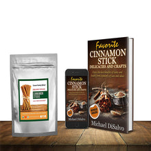 Load image into Gallery viewer, Organic True Ceylon Cinnamon Sticks 8 oz Fairtrade, Freshly Harvested &amp; Packed in Sri Lanka w/E-BOOK Recipes &amp; Crafts