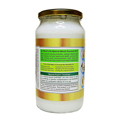 Organic Coconut Oil 33.81 Oz Extra Virgin Cold-Pressed for Hair, Skin, Beauty, Cooking, Keto & Paleo Friendly